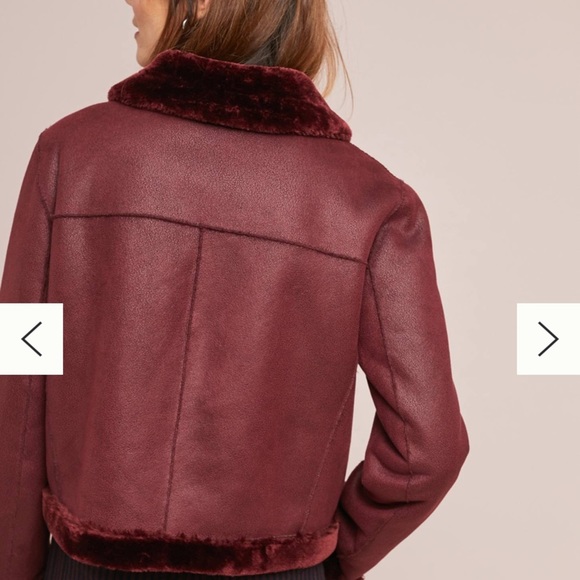 Anthropologie Faux Suede Moto Jacket - Picture 3 of 13